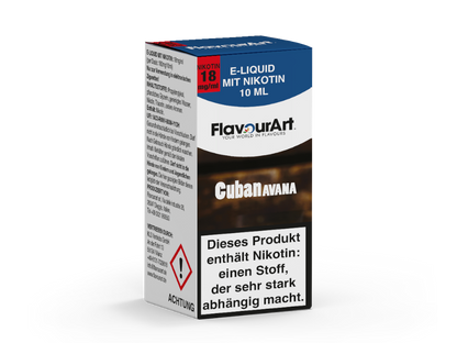 FlavourArt - Cuban Avana - 10ml Fertigliquid (Nikotin)