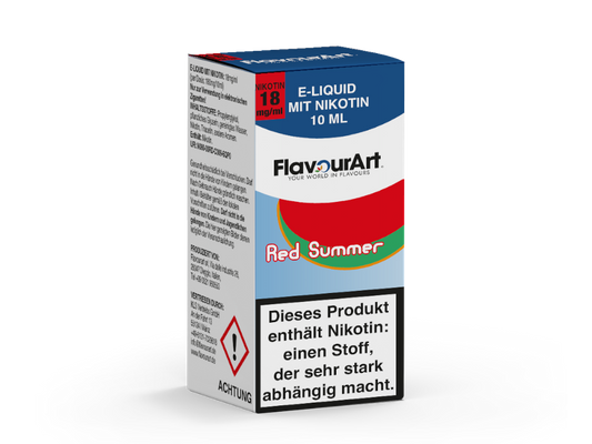FlavourArt - Red Summer - 10ml Fertigliquid (Nikotin)