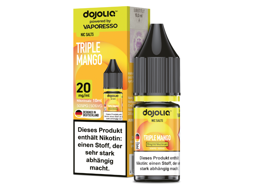 Dojoliq - Triple Mango - 10ml Fertigliquid (Nikotinsalz)