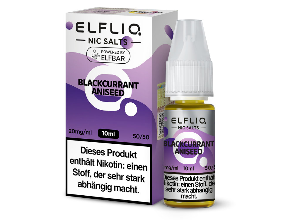 ELFLIQ - Blackcurrant Aniseed - 10ml Fertigliquid (Nikotinsalz)