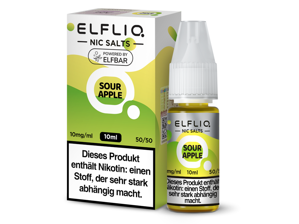 ELFLIQ - Sour Apple - 10ml Fertigliquid (Nikotinsalz)