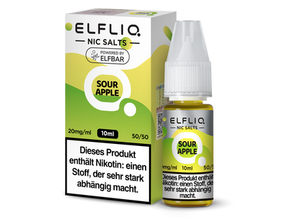 ELFLIQ - Sour Apple - 10ml Fertigliquid (Nikotinsalz)