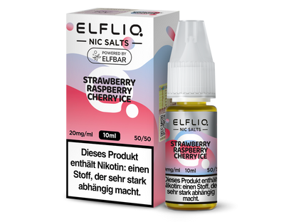 ELFLIQ - Strawberry Raspberry Cherry Ice - 10ml Fertigliquid (Nikotinsalz)