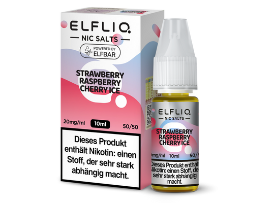 ELFLIQ - Strawberry Raspberry Cherry Ice - 10ml Fertigliquid (Nikotinsalz)