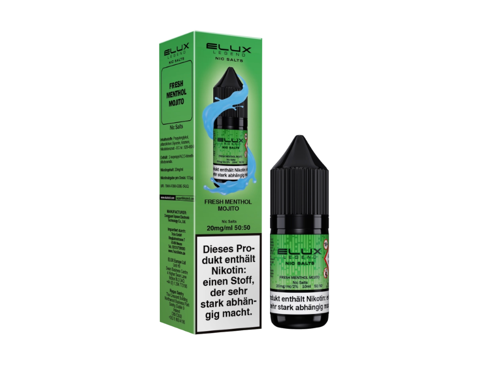 Elux - Fresh Menthol Mojito - 10ml Fertigliquid (Nikotinsalz)