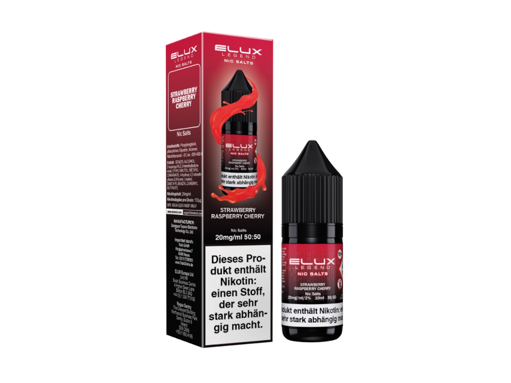 Elux - Strawberry Raspberry Cherry - 10ml Fertigliquid (Nikotinsalz)