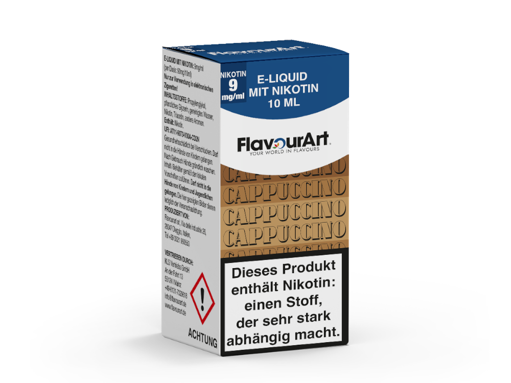 FlavourArt - Cappuccino - 10ml Fertigliquid (Nikotin)