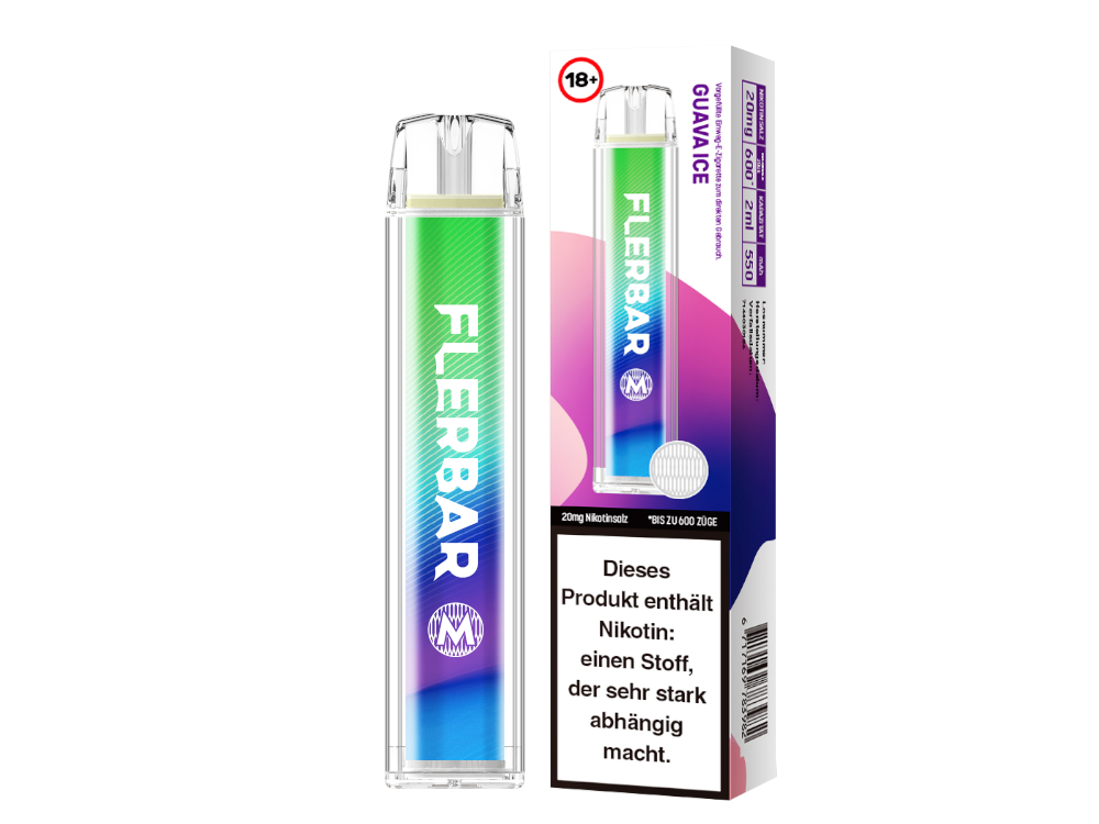 Flerbar - M - Einweg E-Zigarette (Nikotin) - Apple Ice 1er Packung 20 mg/ml- Vapes4you