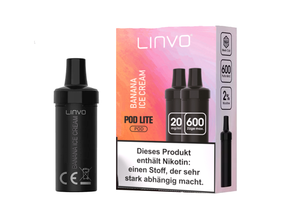 Linvo - Pod Lite - 2ml Prefilled Cartridge (2 Stück pro Packung)