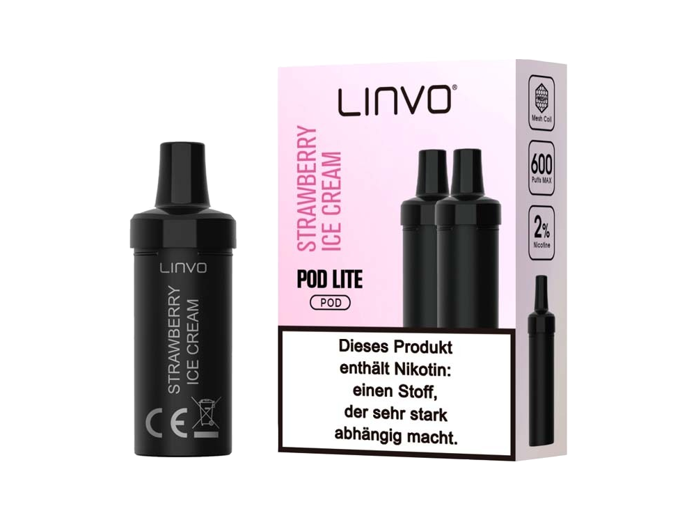 Linvo - Pod Lite - 2ml Prefilled Cartridge (2 Stück pro Packung)