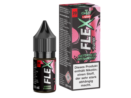 Revoltage - FLEX - Strawberry - 10ml Fertigliquid (Nikotinfrei/Nikotinsalz)