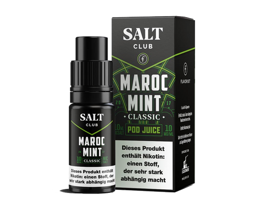 Salt Club - Flavorist Maroc Mint - Classic - 10ml Fertigliquid (Nikotinsalz)