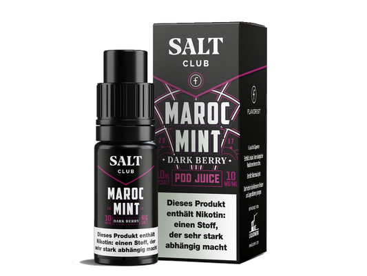 Salt Club - Flavorist Maroc Mint - Dark Berry - 10ml Fertigliquid (Nikotinsalz)