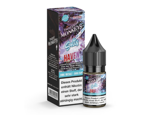 Twelve Monkeys - Iced - Haven - 10ml Fertigliquid (Nikotinsalz)