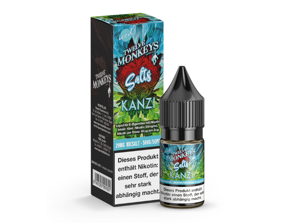 Twelve Monkeys - Iced - Kanzi - 10ml Fertigliquid (Nikotinsalz)