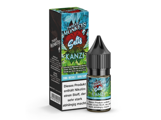 Twelve Monkeys - Iced - Kanzi - 10ml Fertigliquid (Nikotinsalz)
