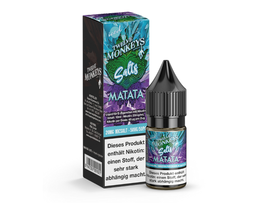 Twelve Monkeys - Iced - Matata - 10ml Fertigliquid (Nikotinsalz)