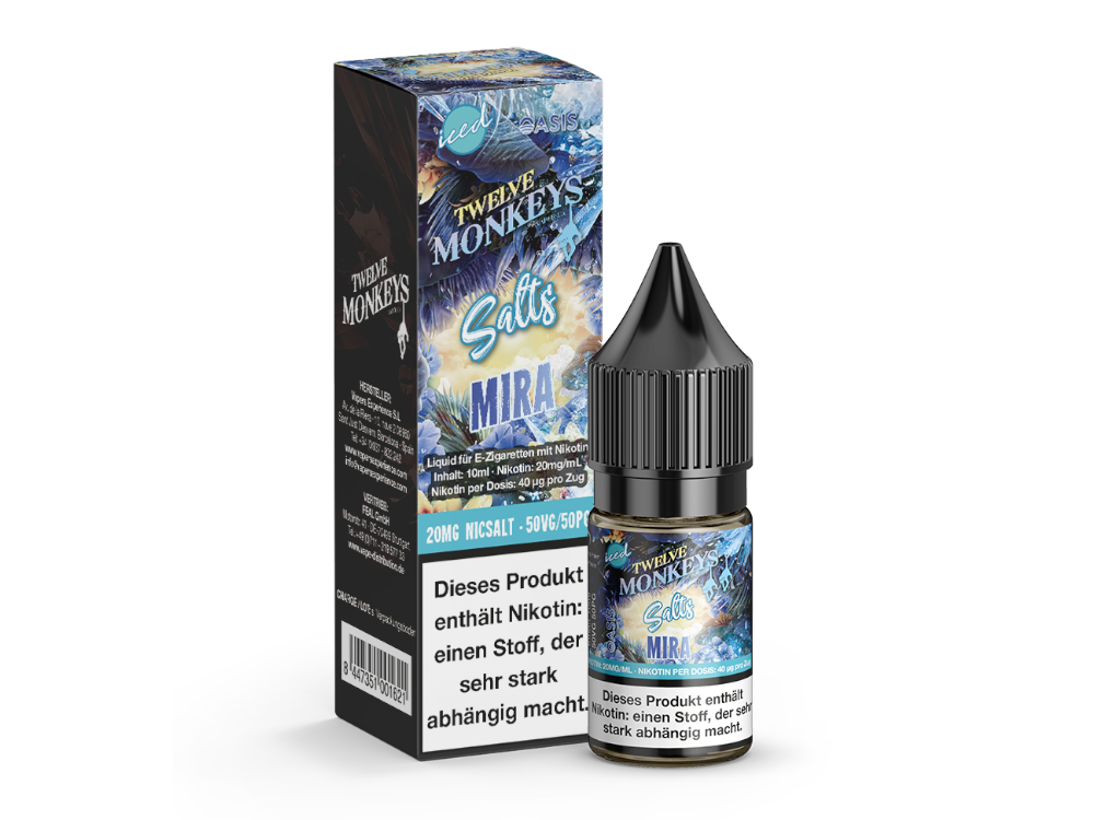 Twelve Monkeys - Iced - Mira - 10ml Fertigliquid (Nikotinsalz)