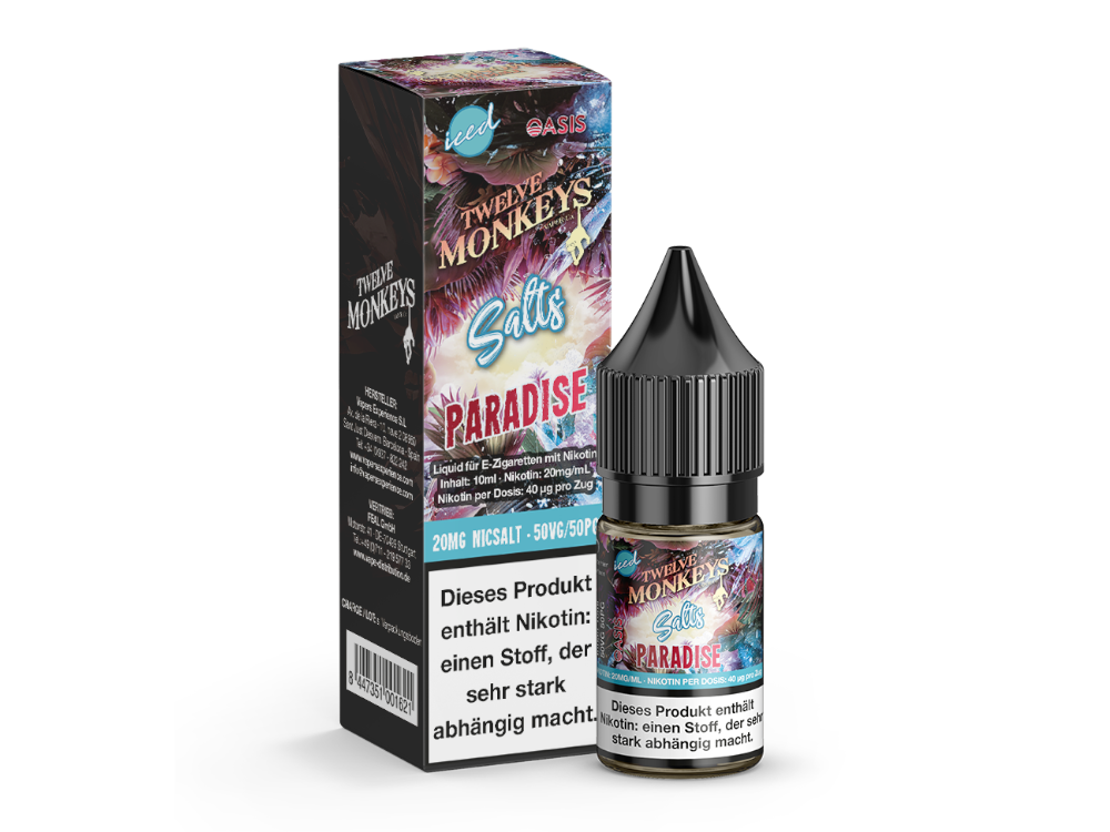 Twelve Monkeys - Iced - Paradise - 10ml Fertigliquid (Nikotinsalz)