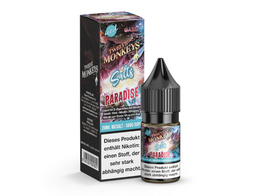 Twelve Monkeys - Iced - Paradise - 10ml Fertigliquid (Nikotinsalz)