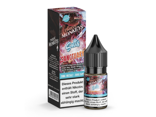 Twelve Monkeys - Iced - Sanctuary - 10ml Fertigliquid (Nikotinsalz)