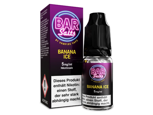 Vampire Vape - Bar Salts Banana Ice - 10ml Fertigliquid (Nikotinsalz)