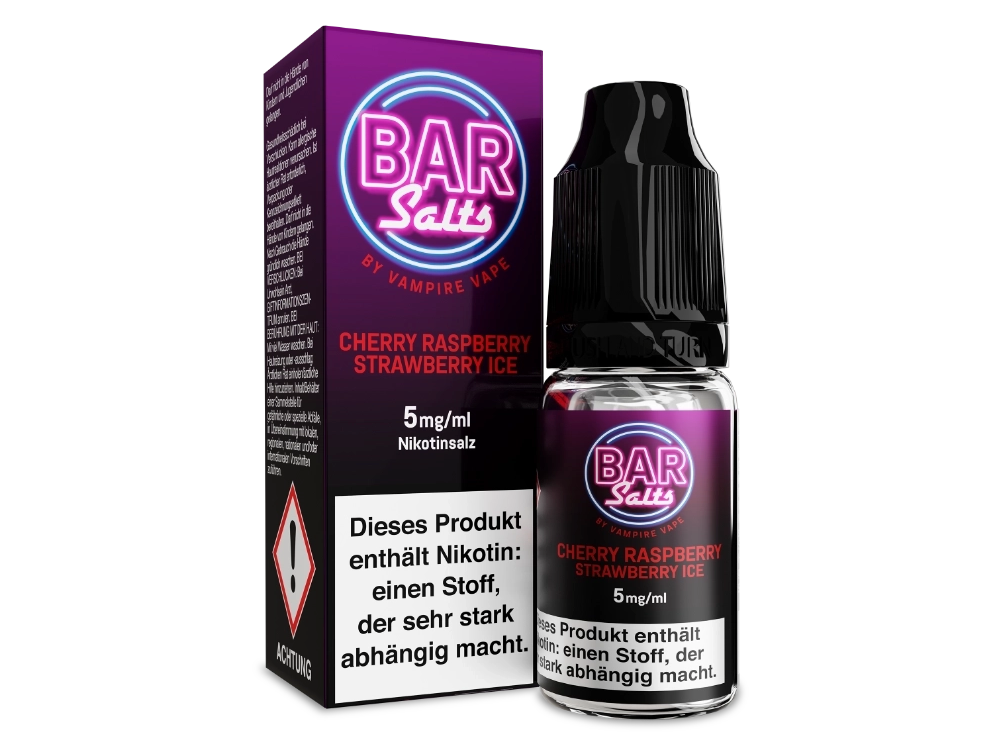 Vampire Vape - Bar Salts Cherry Rasperry Strawberry Ice - 10ml Fertigliquid (Nikotinsalz)