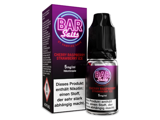 Vampire Vape - Bar Salts Cherry Rasperry Strawberry Ice - 10ml Fertigliquid (Nikotinsalz)