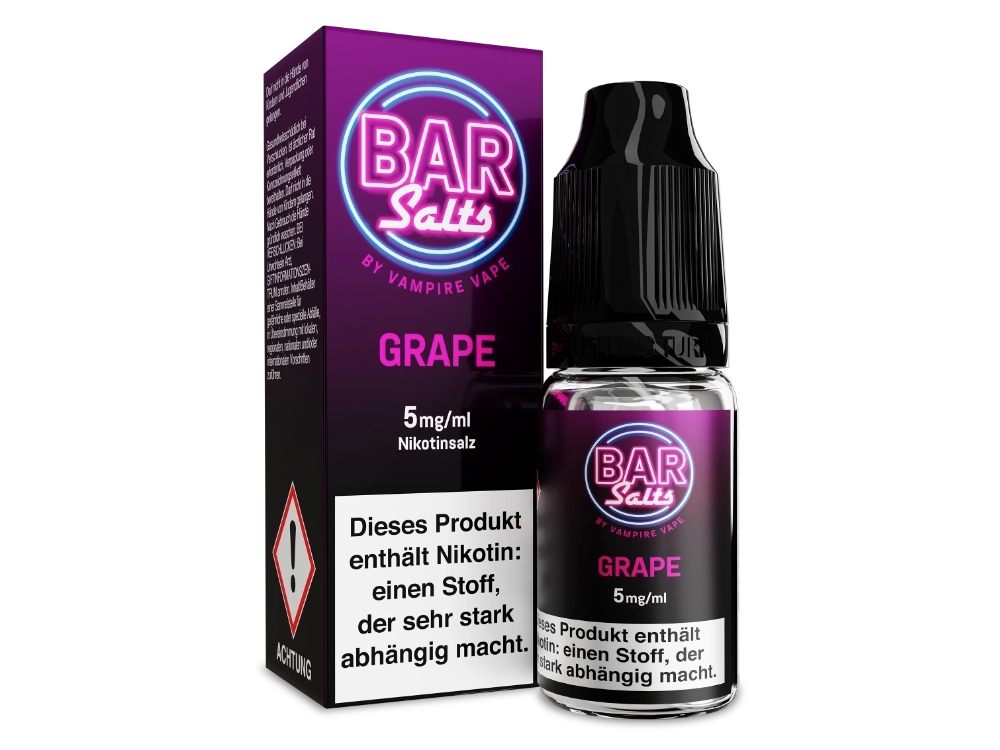 Vampire Vape - Bar Salts Grape - 10ml Fertigliquid (Nikotinsalz)