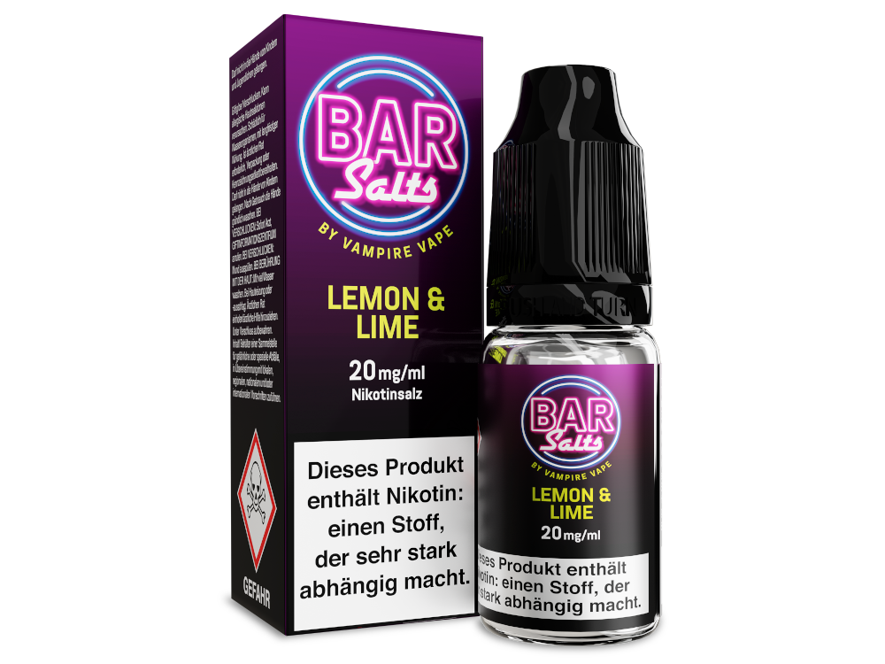 Vampire Vape - Bar Salts Lemon Lime - 10ml Fertigliquid (Nikotinsalz)