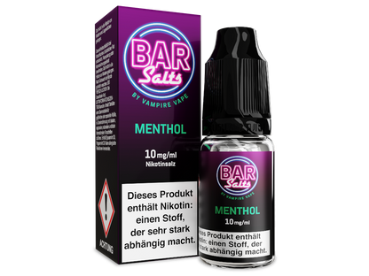 Vampire Vape - Bar Salts Menthol - 10ml Fertigliquid (Nikotinsalz)