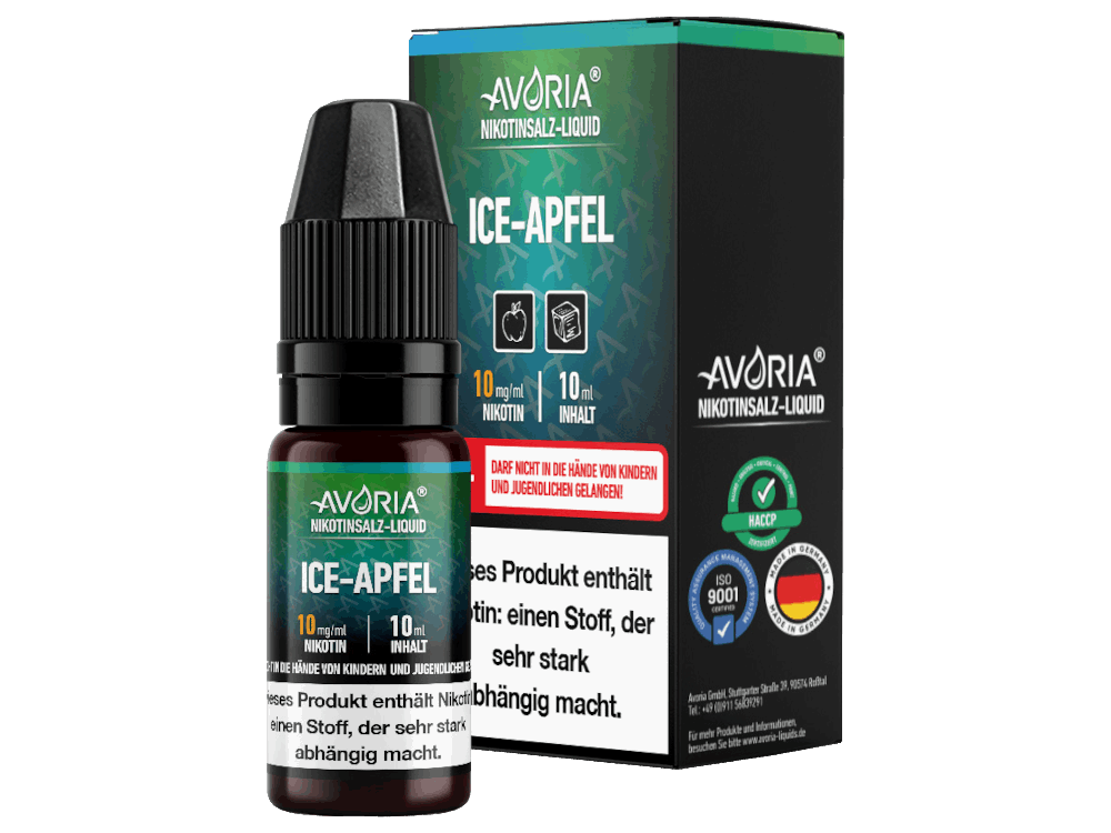 Avoria - Apfel - 10ml Fertigliquid (Nikotinsalz)