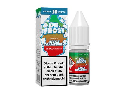 Dr. Frost Ice Cold - Apple Cranberry - 10ml Fertigliquid (Nikotinsalz)