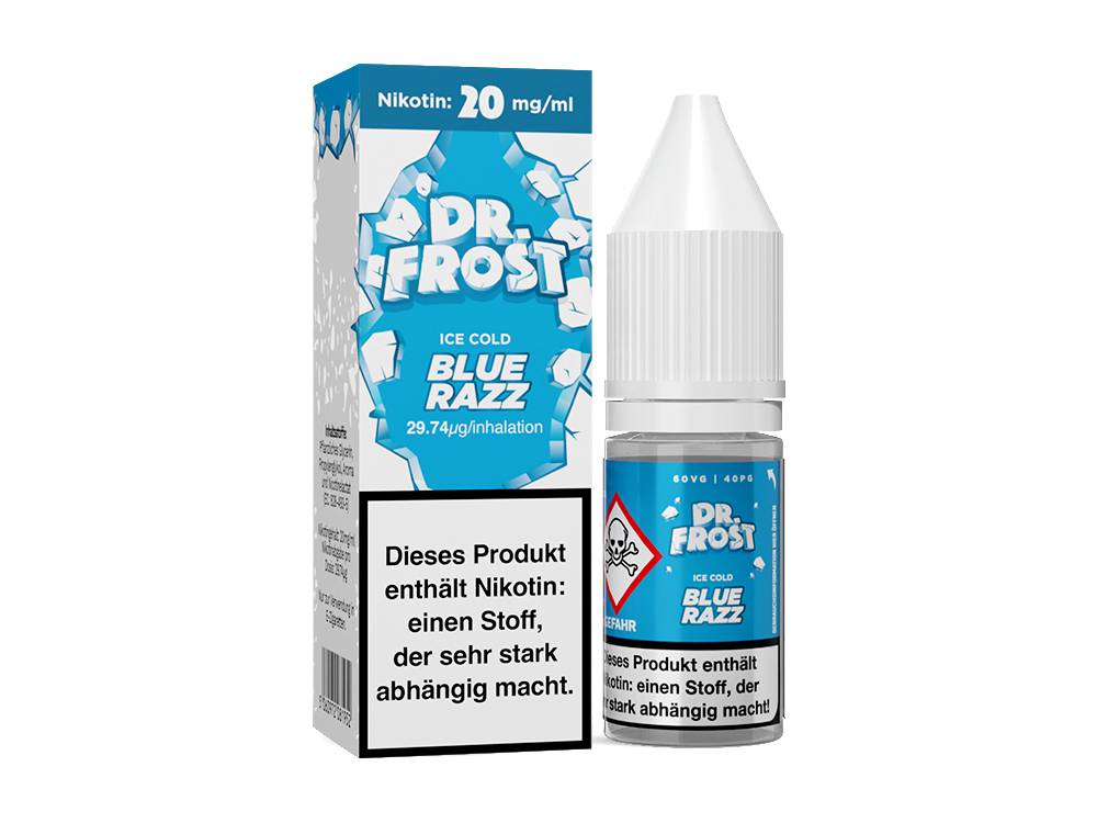 Dr. Frost Ice Cold - Blue Razz - 10ml Fertigliquid (Nikotinsalz)