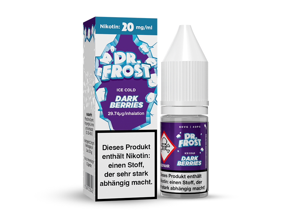 Dr. Frost Ice Cold - Dark Berries - 10ml Fertigliquid (Nikotinsalz)