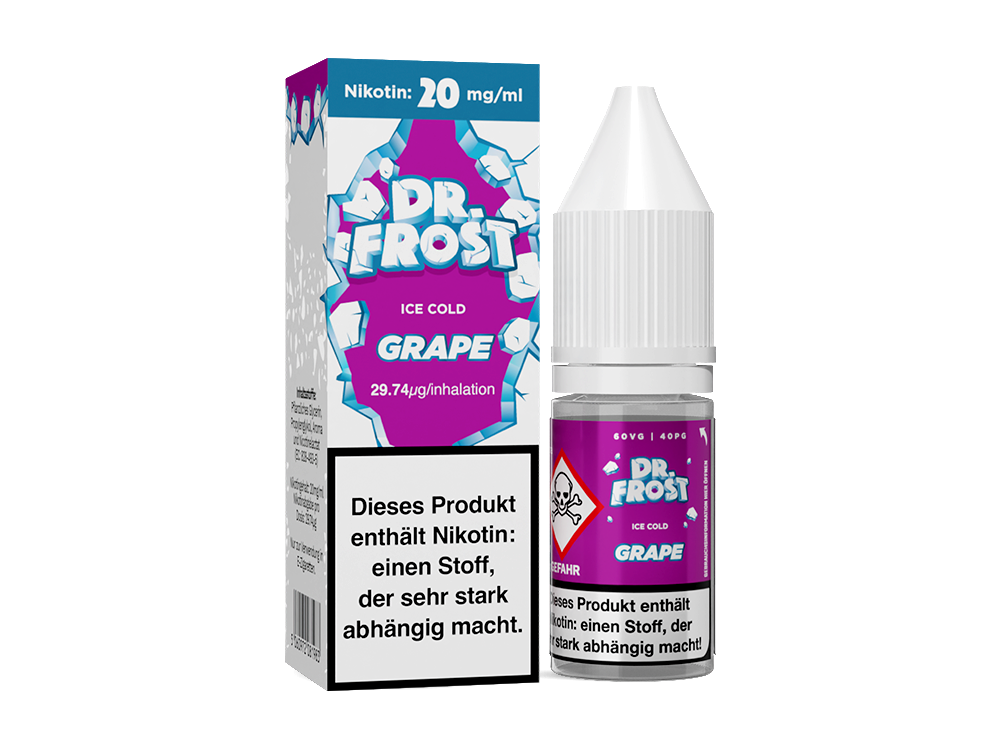 Dr. Frost Ice Cold - Grape - 10ml Fertigliquid (Nikotinsalz)