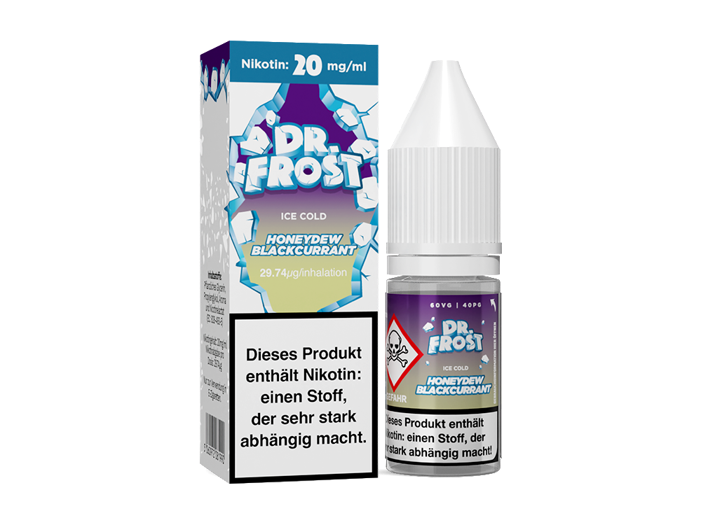 Dr. Frost - Ice Cold - Honeydew Blackcurrant - 10ml Fertigliquid (Nikotinsalz)