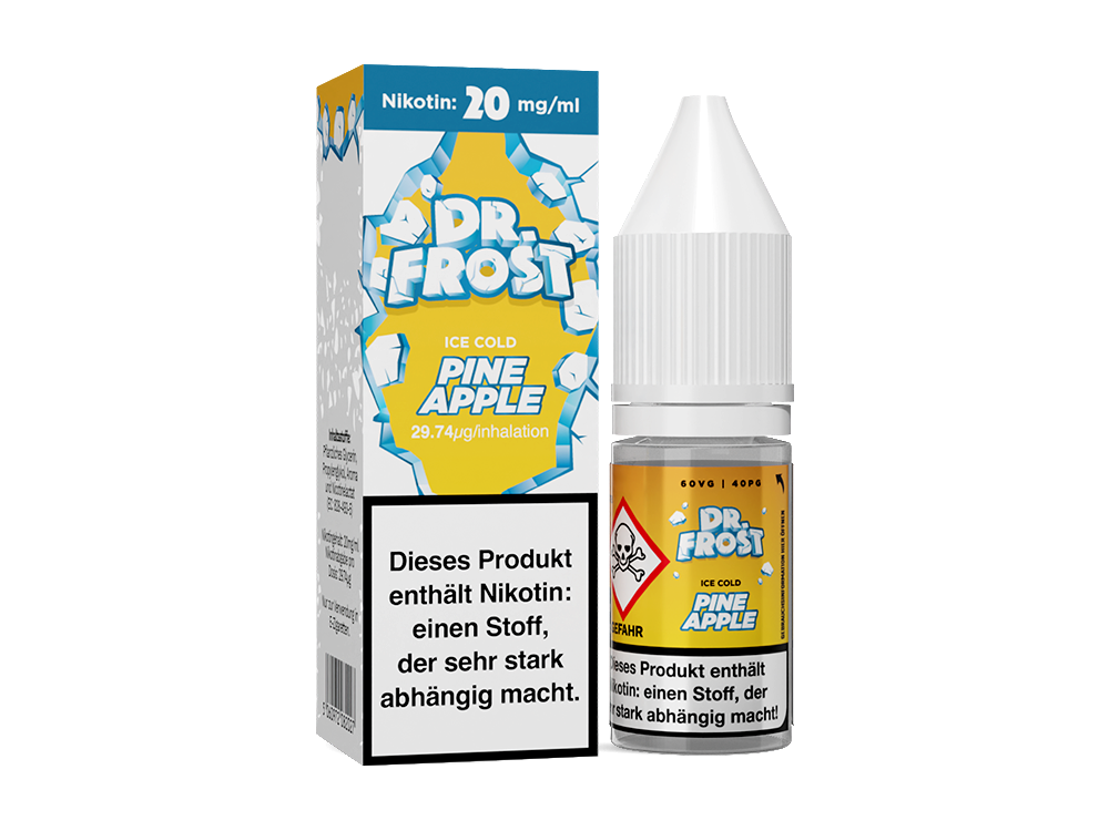 Dr. Frost Ice Cold - Pineapple - 10ml Fertigliquid (Nikotinsalz)