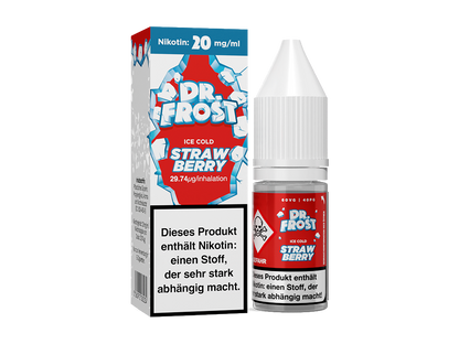 Dr. Frost Ice Cold - Strawberry - 10ml Fertigliquid (Nikotinsalz)