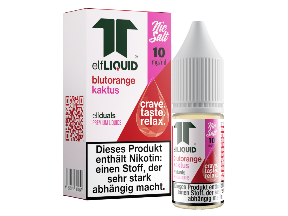 Elf-Liquid - Dual - Blutorange-Kaktus - 10ml Fertigliquid (Nikotinsalz)