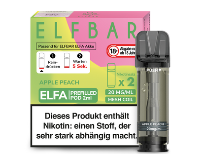 Elf Bar - Elfa - 2ml Prefilled Pods (2 Stück pro Packung)