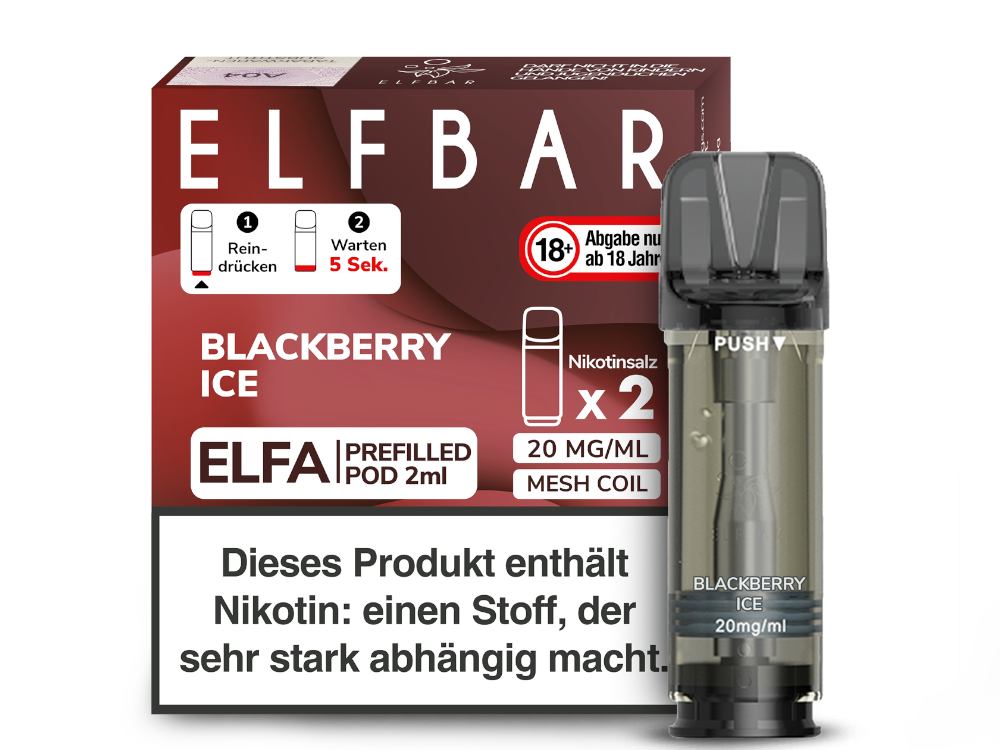 Elf Bar - Elfa - 2ml Prefilled Pods (2 Stück pro Packung)