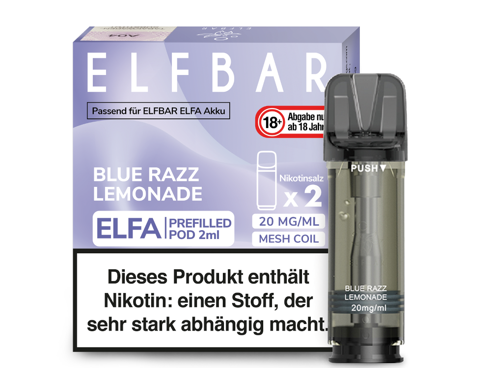 Elf Bar - Elfa - 2ml Prefilled Pods (2 Stück pro Packung)