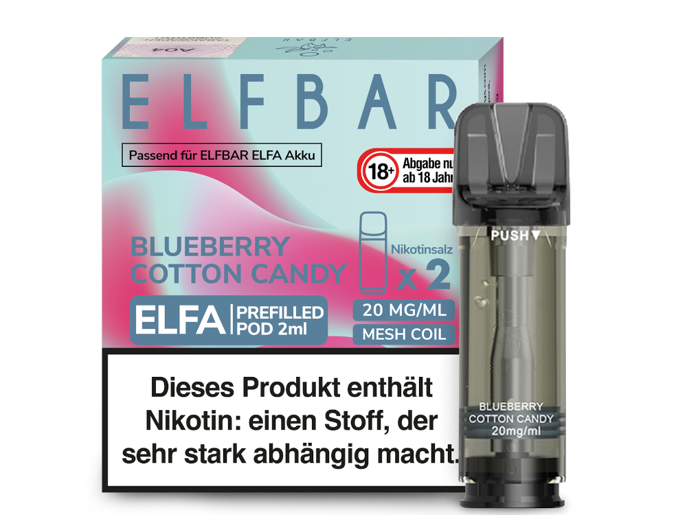 Elf Bar - Elfa - 2ml Prefilled Pods (2 Stück pro Packung)