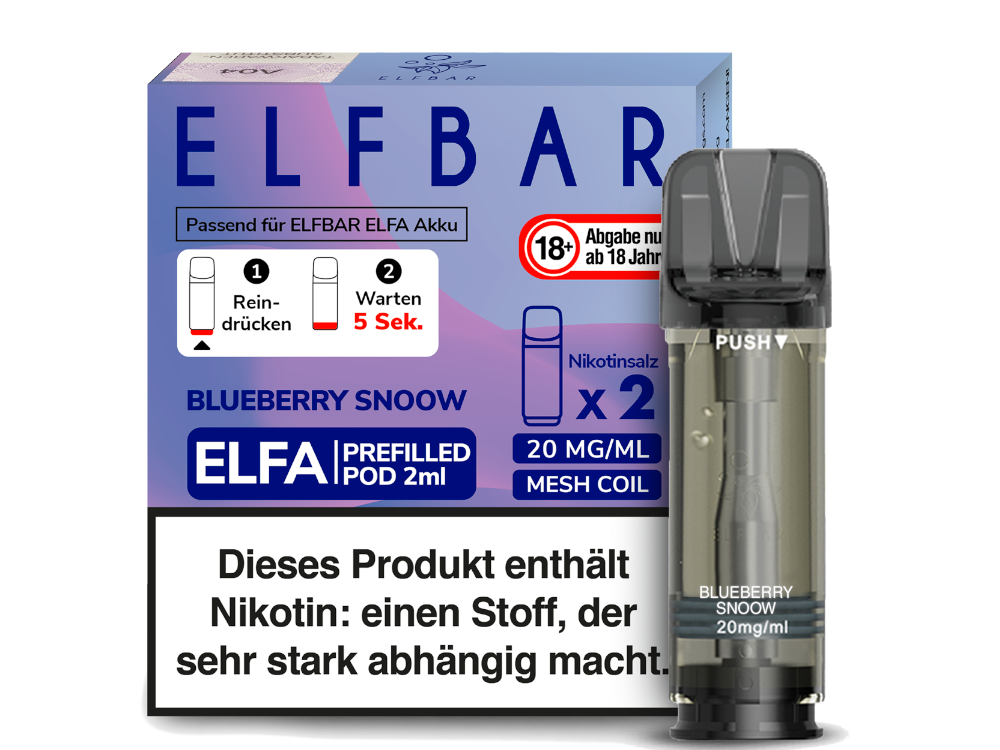 Elf Bar - Elfa - 2ml Prefilled Pods (2 Stück pro Packung)