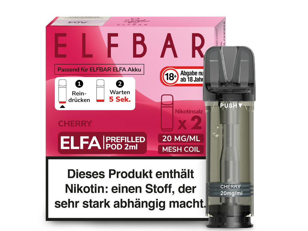 Elf Bar - Elfa - 2ml Prefilled Pods (2 Stück pro Packung)