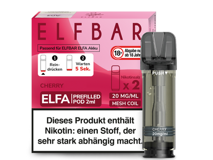 Elf Bar - Elfa - 2ml Prefilled Pods (2 Stück pro Packung)