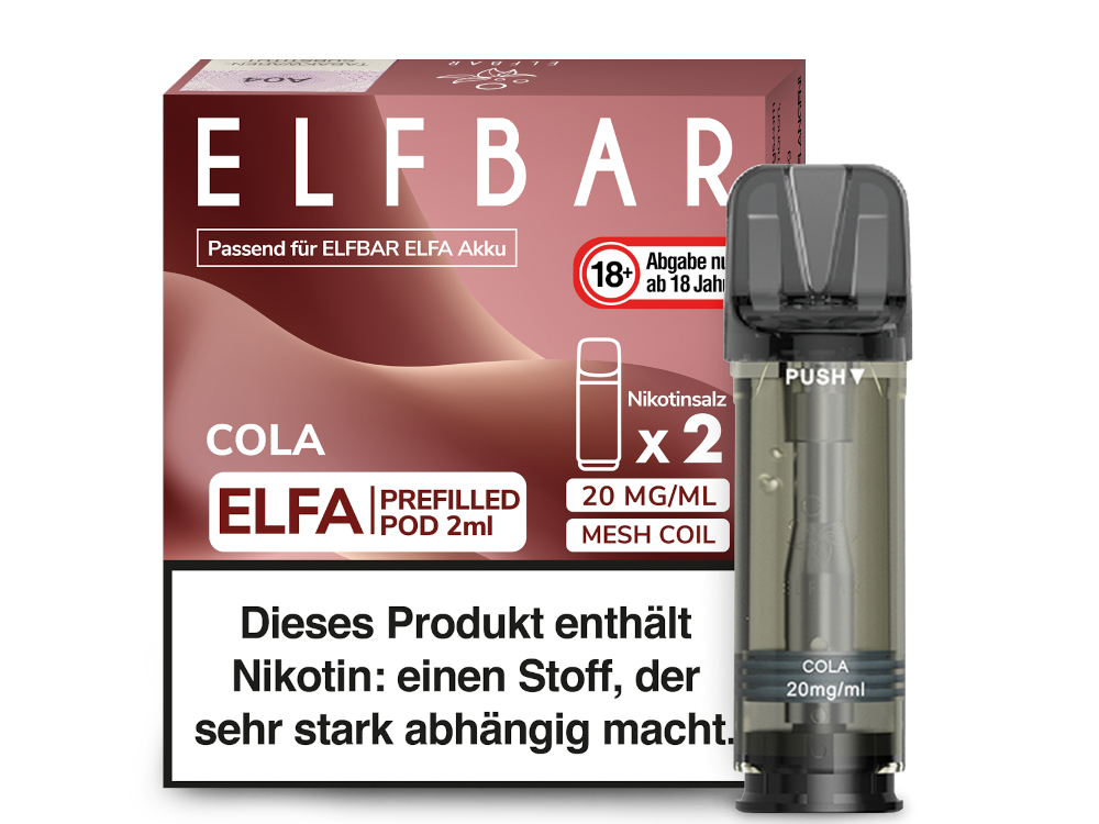 Elf Bar - Elfa - 2ml Prefilled Pods (2 Stück pro Packung)