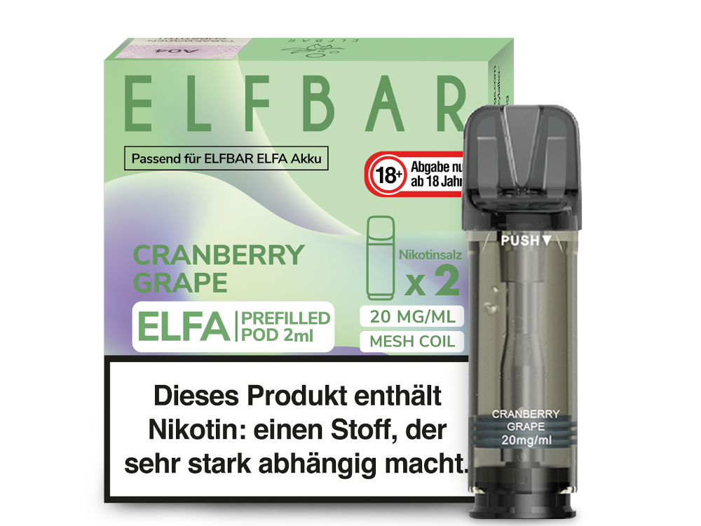 Elf Bar - Elfa - 2ml Prefilled Pods (2 Stück pro Packung)