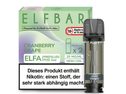 Elf Bar - Elfa - 2ml Prefilled Pods (2 Stück pro Packung)